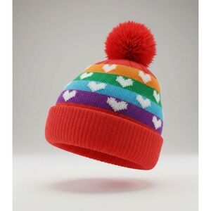 Old- School Vintage Retro Bold Colorful Joyful Girls Stocking Cap